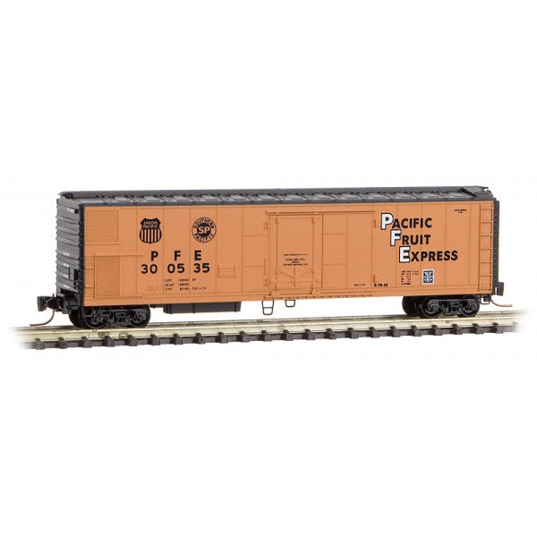 Micro Trains 54800101 Z Scale Pacific Fruit Express 51' Reefer Car #300535