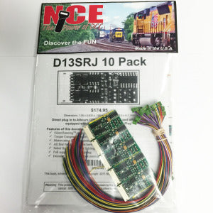 NCE 0145 HO DCC Decoder, 4-Function 9-Pin (10)
