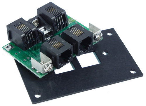 NCE 0207 UTP Cab Bus Fascia Panel RJ12 with RJ12 Plugs