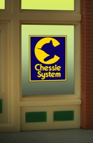 Miller Engineering 9070 HO/O Chessie System Window Sign