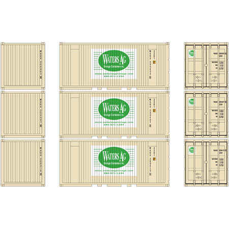Athearn 27874 HO Water Ag RTR 20' Corrugated Container with Panel (3)