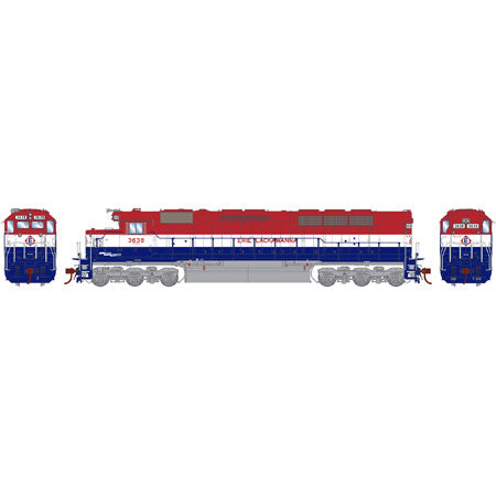 Athearn G63686 HO Erie Lackawanna SDP45 Diesel Locomotive with DCC & Sound #3638