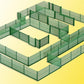 Kibri 38603 1:87 Wire Fence in Green Plastic Model Kit
