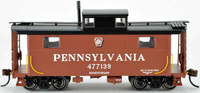 Bowser 41681 HO Pennsylvania N5 Caboose (Shadow Keystone Buckeye) #477041