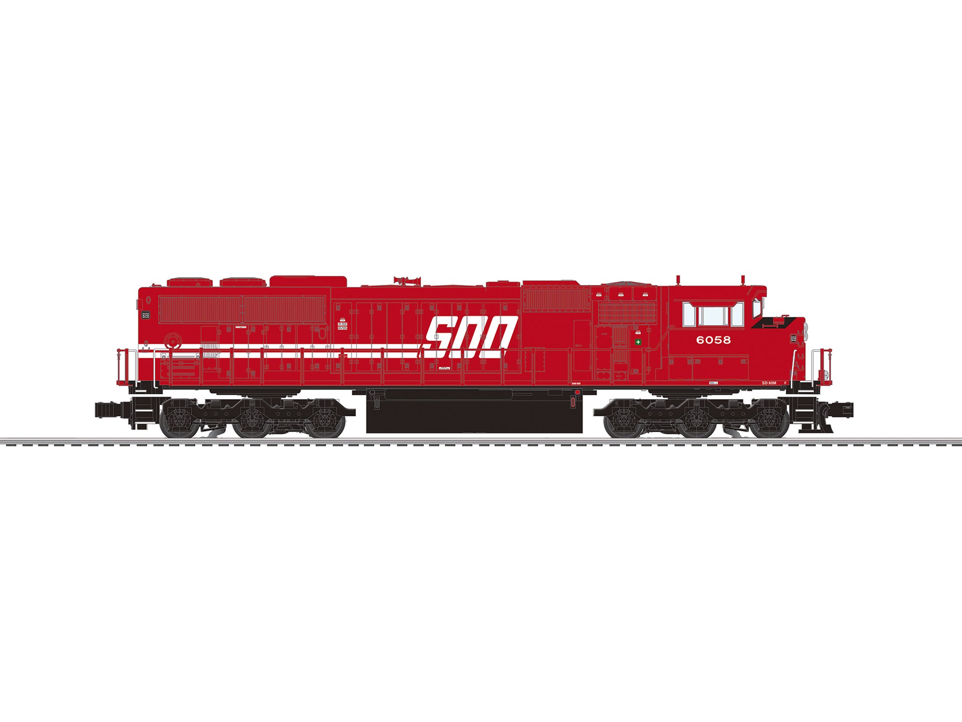 Lionel 6-84403 O SOO Line SD60M Diesel Locomotive #6058
