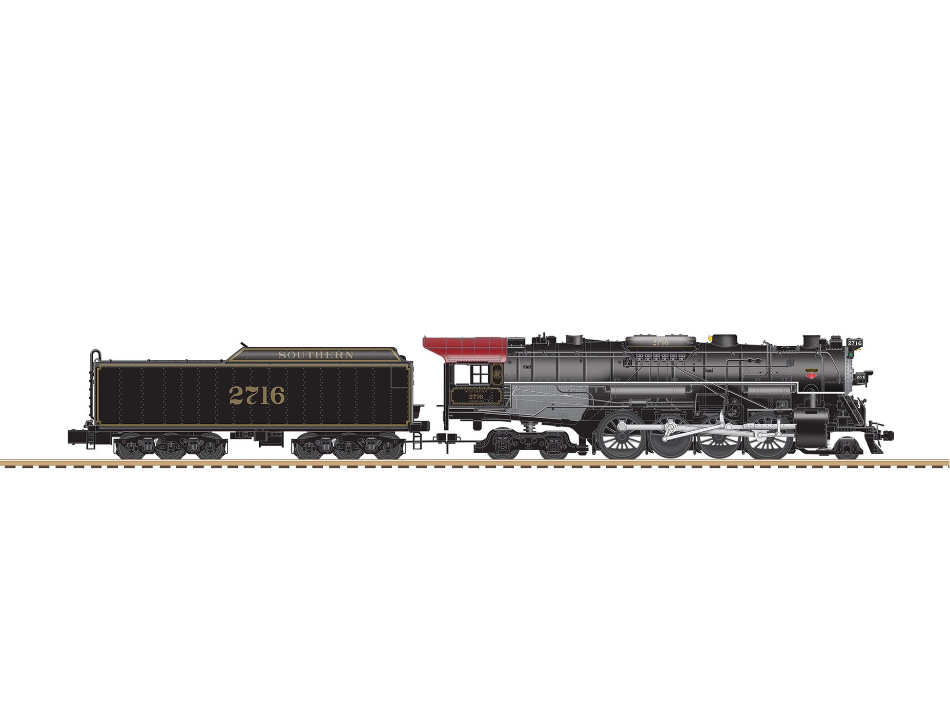 American Flyer 44026 S Southern FlyerChief 2-8-4 Steam Loco with Bluetooth #2716