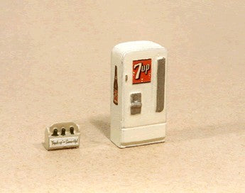 JL Innovative Design 732 HO White 7UP Upright Soda Machine