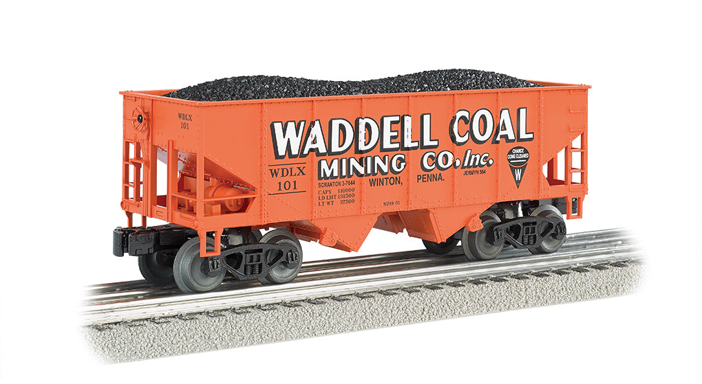 Bachmann 19557 N Waddell Coal USRA 55 Ton 2-Bay Hopper #101