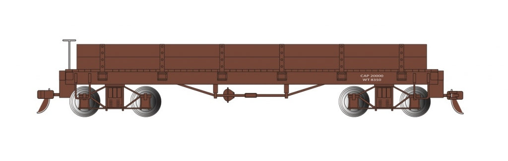 Bachmann 27201 On30 Oxide Red Gondola Data Only MT/Box