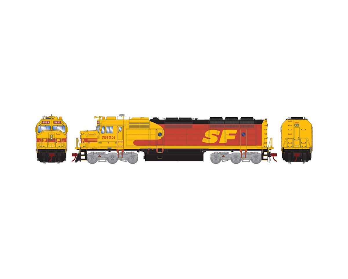 Athearn G25305 HO Santa Fe RTR F45 Diesel Locomotive with DCC & Sound #5953