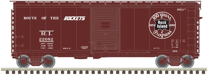 Atlas 50003357 N Rock Island 40' PS-1 Boxcar with 6' Door Centennial #22175