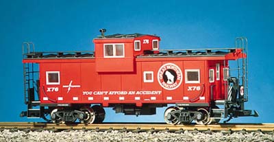 USA Trains R12110 G Red/Silver Great Northern Extended Vision Caboose