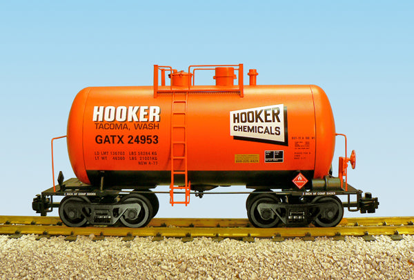 USA Trains R15206 G Hooker Chemicals Beer Can Tank Car #24953 (Metal Wheels)
