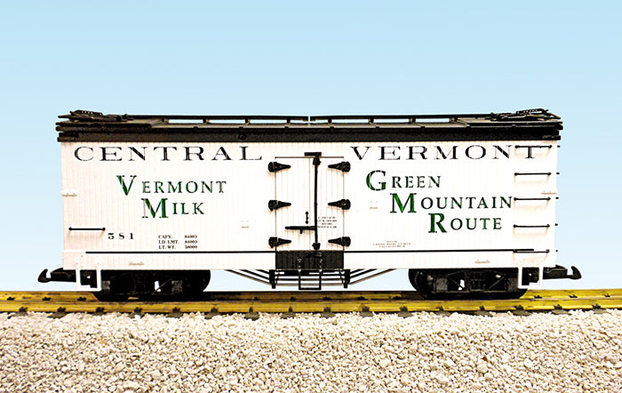 USA Trains R16018B G Vermont Milk U.S Refrigerator Cars (White/Black) #580