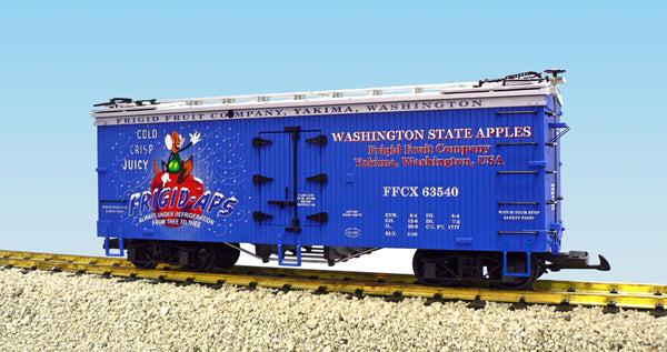 USA Trains R16458 G Mr. Pear/Mr. Apple U.S. Refrigerator Cars (Blue)