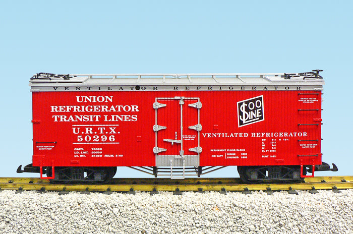 USA Trains R16485D G Soo Line SP U.S. Refrigerator Cars (Red/Silver) #50296