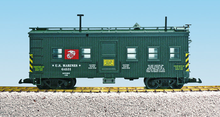USA Trains R1843 G USMC Kitchen Car (Green)