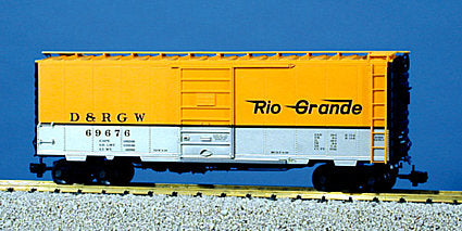 USA Trains R19209A G Rio Grande 40 Ft. PS-1 Steel Box Car - Metal Wheels
