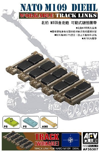 AFV Club AF35307 1:35 NATO M-109 Diehl Workable Track Links