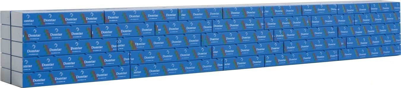 Walthers 949-3152 HO Wrapped Domtar Lumber Load for 72' Centerbeam Flatcar