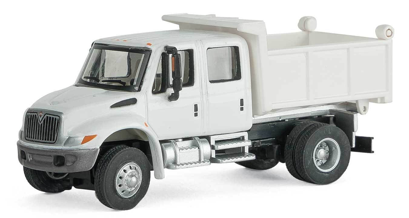 Walthers 949-11636 HO Assembled White International 4300 Crew-Cab Dump Truck
