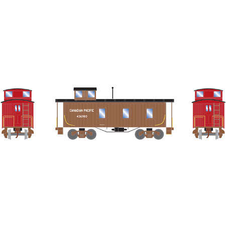 Roundhouse 17774 HO Canadian Pacific 30' 3-Window Caboose #436980