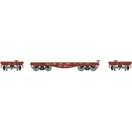 Roundhouse 84465 HO Santa Fe 30' Old Time Flat #97575
