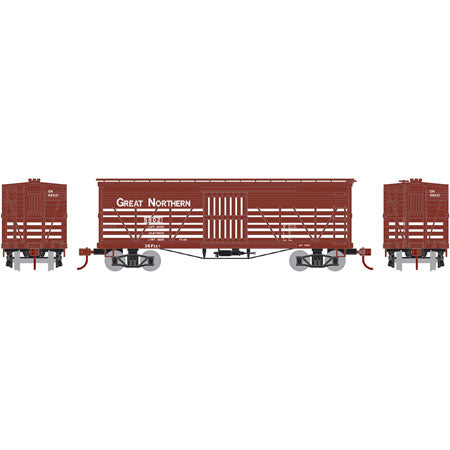Roundhouse 85767 HO Great Northern 36' Old Time Stock Car #58021