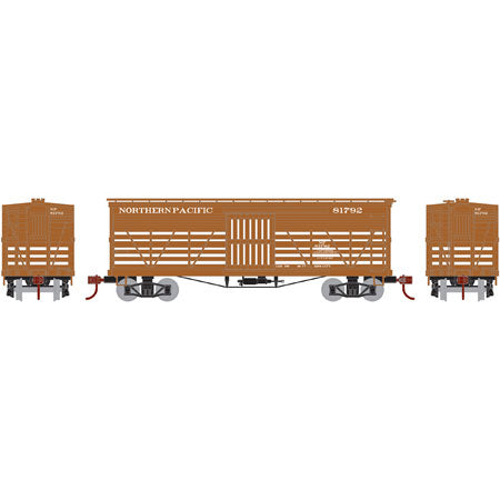 Roundhouse 85775 HO Northern Pacific 36' Old Time Stock Car #81792
