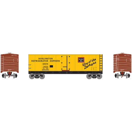 Roundhouse 86063 HO Chicago, Burlington & Quincy 40' Steel Reefer #74255