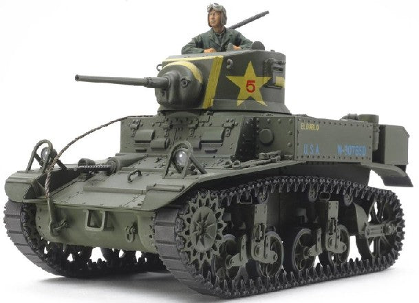Tamiya 35360 1:35 US Light Tank M3 Stuart Late Production Model Kit NIB