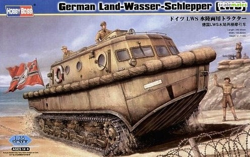 Hobby Boss Models 82430 1:35 LWS Amphibious Tractor Early Prod Plastic Model Kit