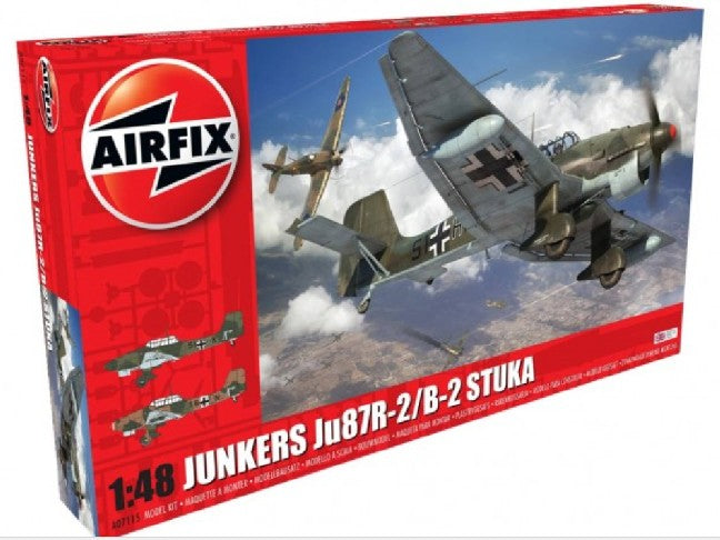Airfix Products A07115 1:48 Junkers Ju87R-2/B-2 Stuka Military Plane Kit