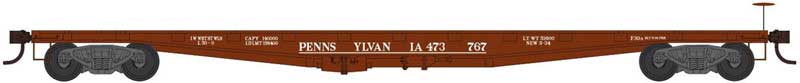 Bowser 41923 HO Pennsylvania 50 Foot Flat Car Ready-to-Run #473799