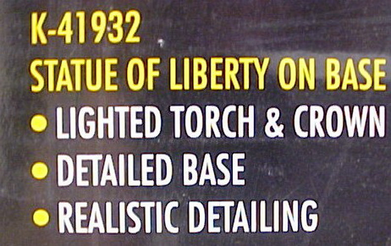 K-Line K-41932 O Gauge Statue of Liberty