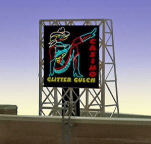 Miller Engineering 339055 N/Z Glitter Gulch Casino Animated Billboard Sign
