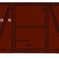 Accurail 4329 HO Delaware & Hudson 40' Single-Sheathed Wood Boxcar #17351