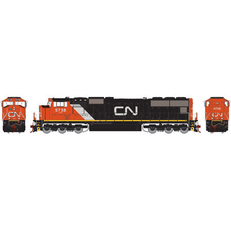 Athearn G69349 HO Canadian National SD75I Diesel Locomotive w/DCC & Sound #5738