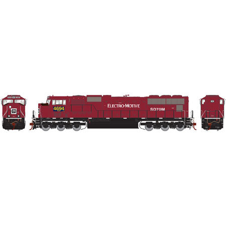 Athearn G69354 HO CSX/Ex-EMDX SD70M Diesel Locomotive with DCC & Sound #4694