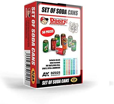 Doozy Modelworks DZ025 1:24 Set Of Soda Cans Resin Model Kit
