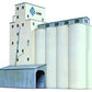 Walthers 933-3225 N Scale ADM Concrete Grain Elevator W/Full-Color Decals Kit