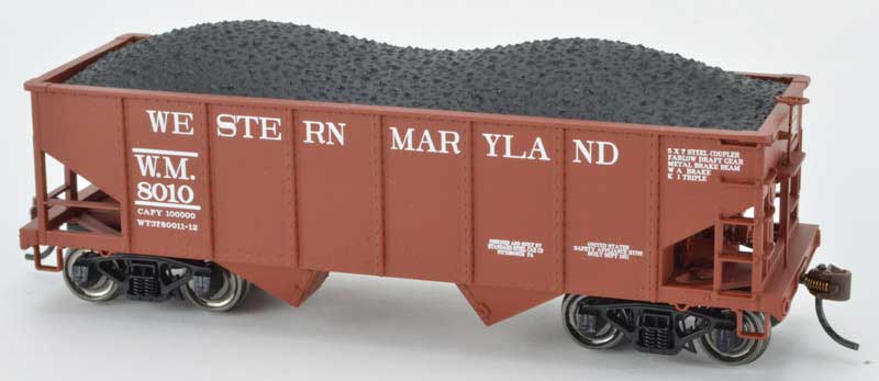 Bowser 60270 HO Western Maryland GLa 2-Bay Hopper Car Kit #8013