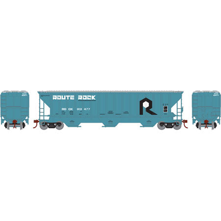 Athearn 15551 HO RI PS 4740 Covered Hopper Ready-To-Run #801477 LN/Box