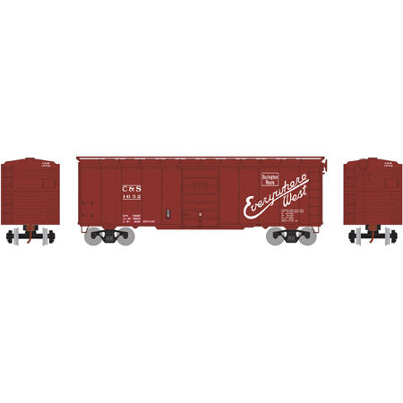 Athearn 73576 HO CB&Q/C&S 40' Superior Door Box Ready-To-Run #1652