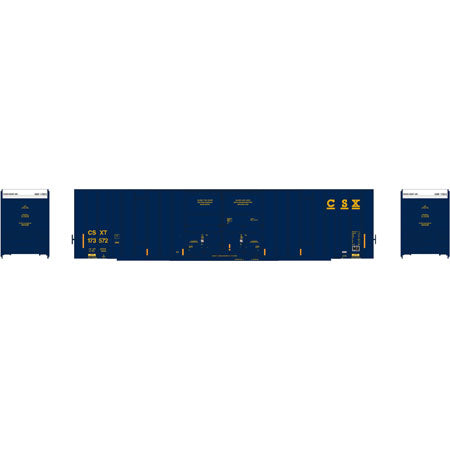Athearn 75062 HO CSX 60' Gunderson DD Hi-Cube Box Ready-To-Run #173572