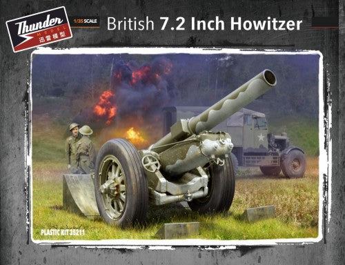 Thunder Model 35211 1:35 British 7.2-Inch Howitzer Plastic Model Kit