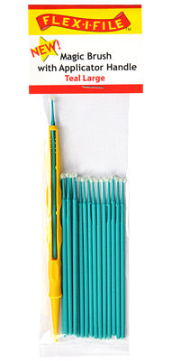 Flex-I-File M930004 Teal Large Magic Brush w/Applicator Handle (Pack of 18)