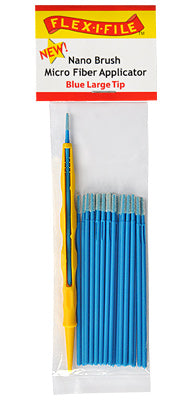 Flex-I-File N930005 Blue Large Tip Nano Brush Microfiber w/ Handle (Pack of 24)