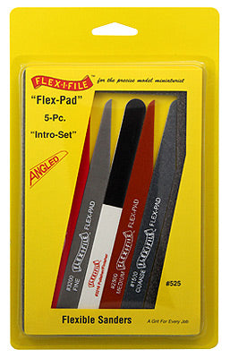 Flex-I-File 525 Flex-Pad Set: Angled Cut Sanding Sticks (Set of 5)