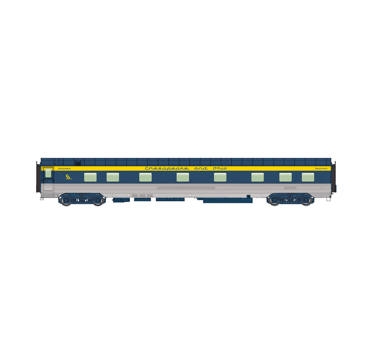Walthers 920-9504 HO Chesapeake & Ohio 85' PS 10-6 Sleeper Plan 4167